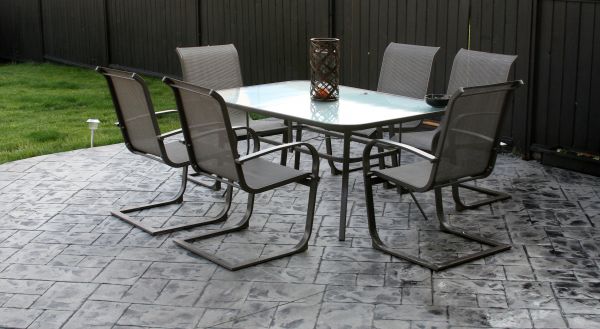 Backyard Concrete Stamping in Irvine